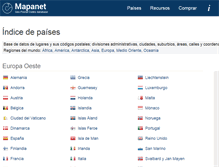 Tablet Screenshot of mapanet.eu